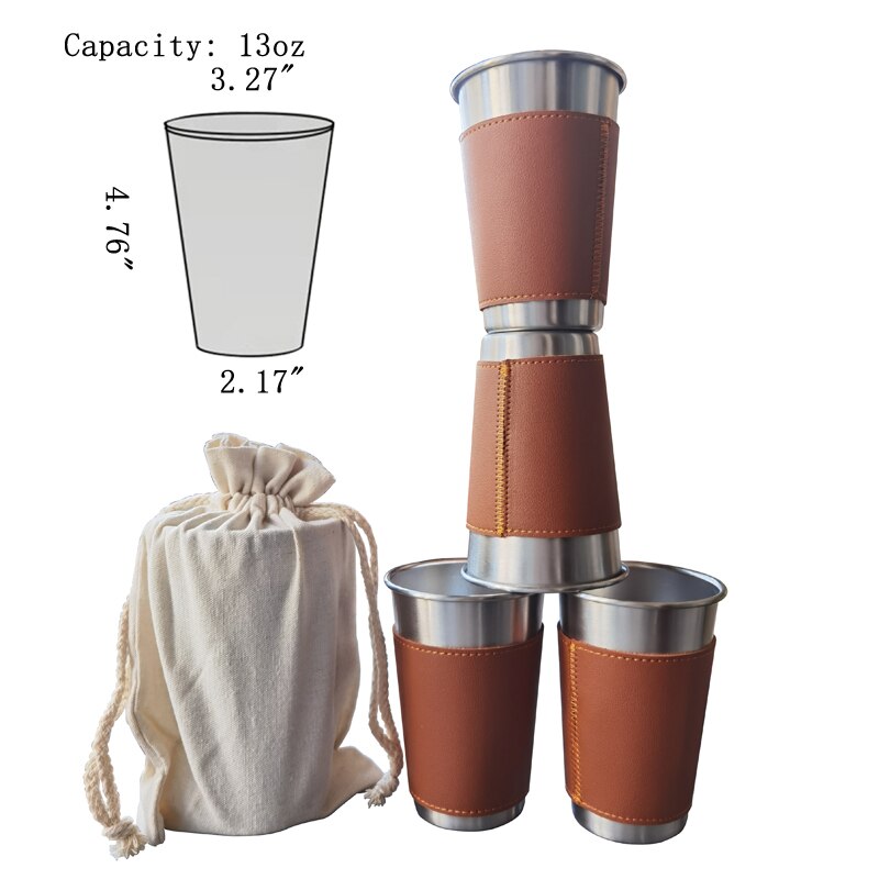Travel Cups Set Stainless Steel