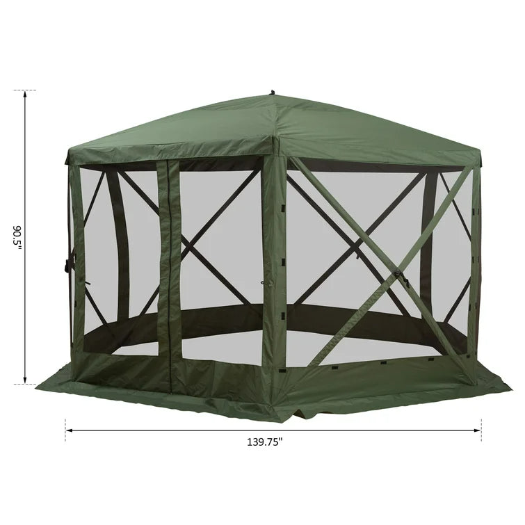 6-Sided Hexagon Tent with Carry Bag