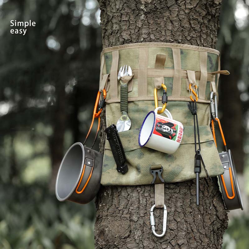 Camping storage outlet bags