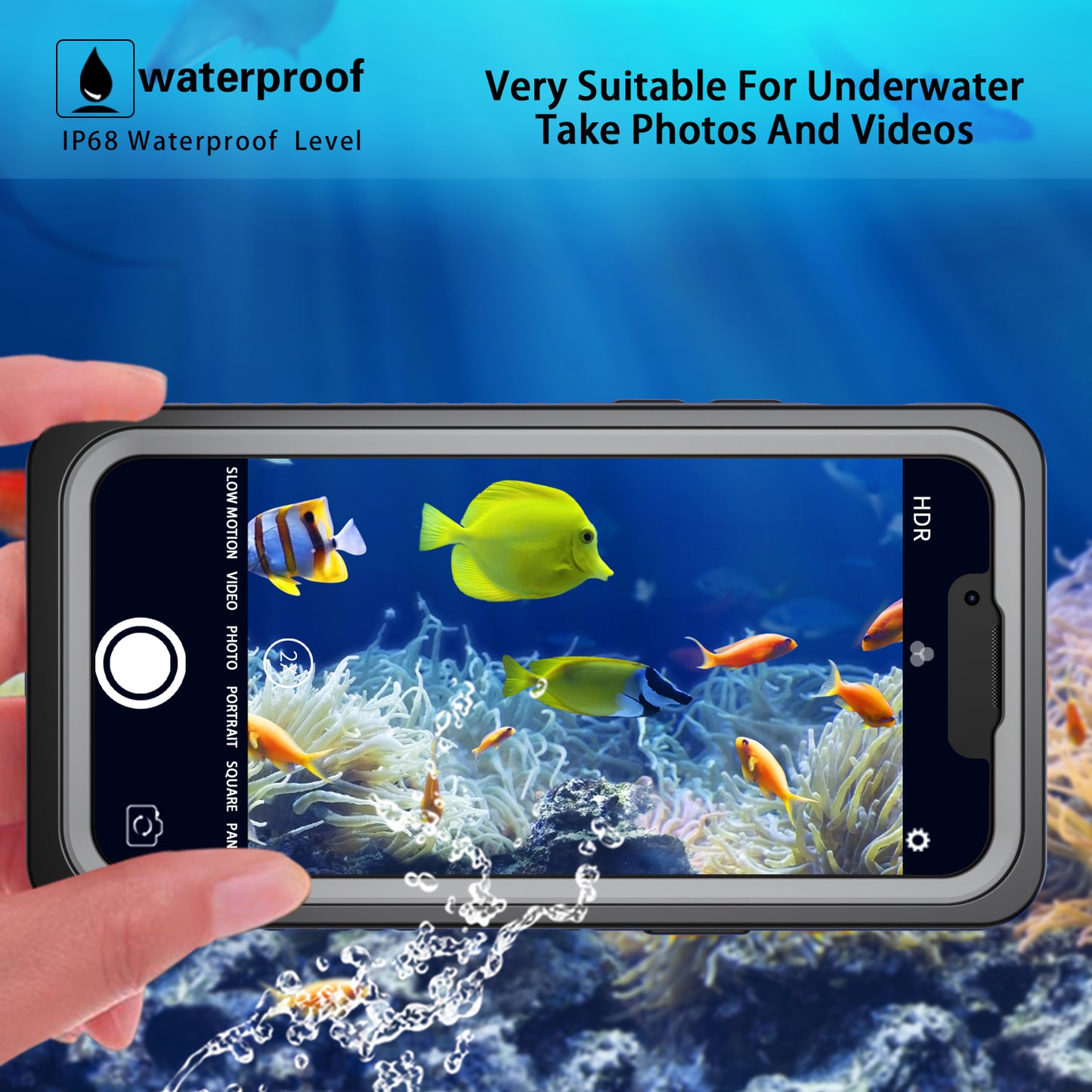 for iPhone 13/14/15 Series Case, IP68 Waterproof Dustproof Shockproof Case,with Built-in Screen Protector,Real 360 Full Body Shockproof Protective Phone Case