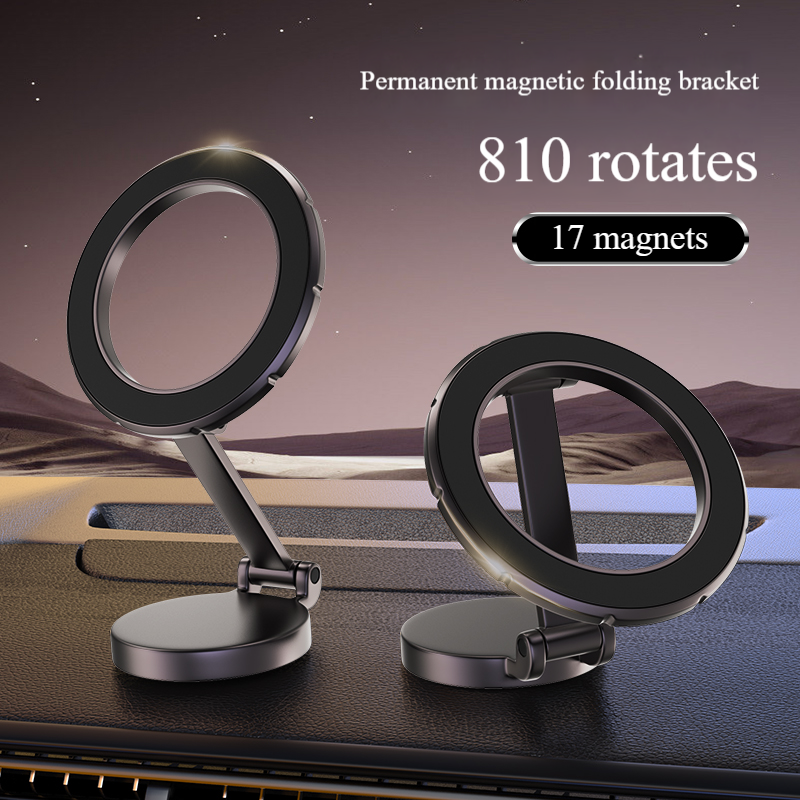 360 ° Rotating Car Magnetic Phone Stand Magnet and Car Folding iPhone Car Handheld Phone Stand Suitable for your car sprint, suitable for various magnetic phones