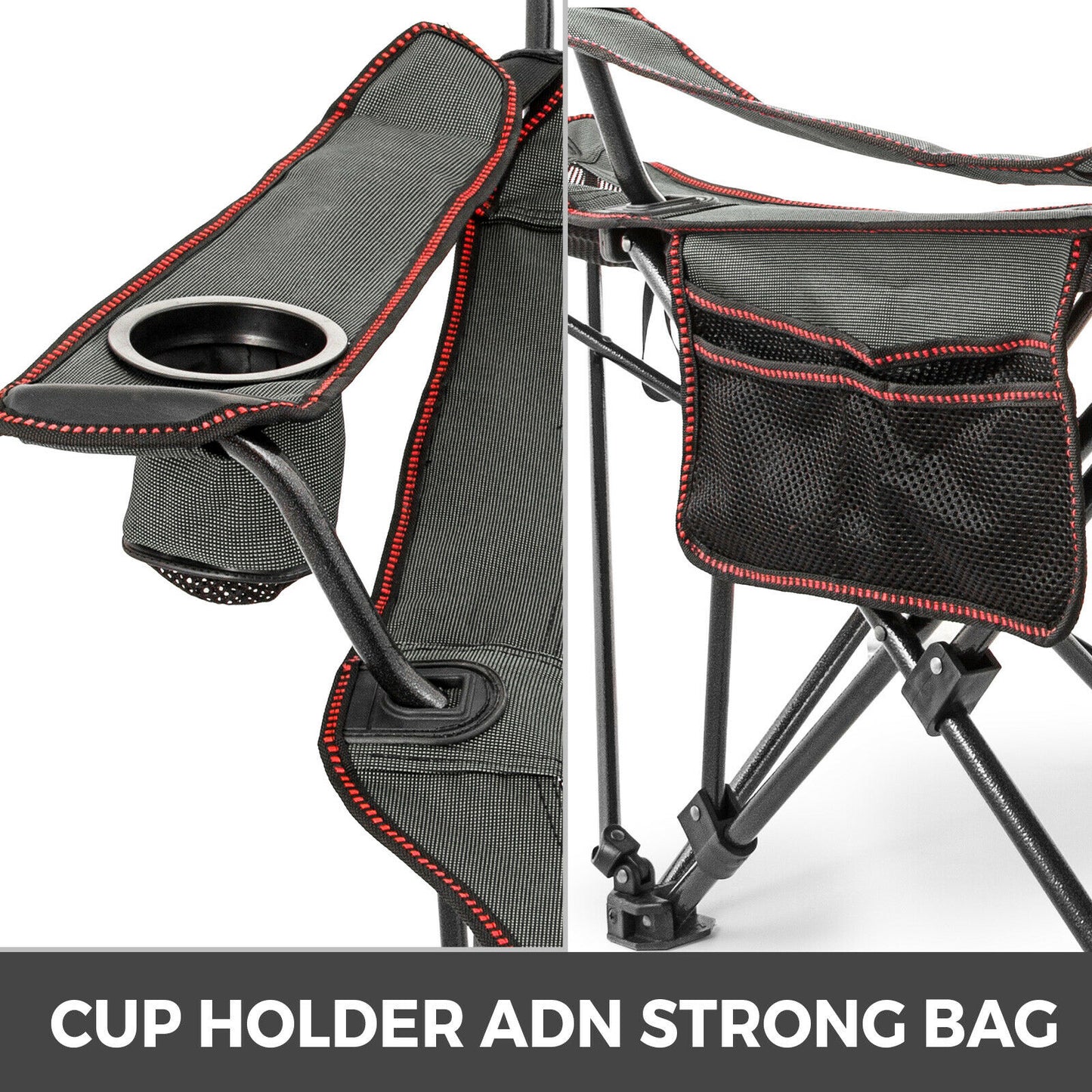 Folding Camp Chair With Footrest